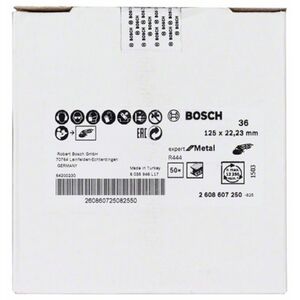 Bosch fibert&aacute;rcsa R444 f&eacute;mhez 125mm P36 Alox